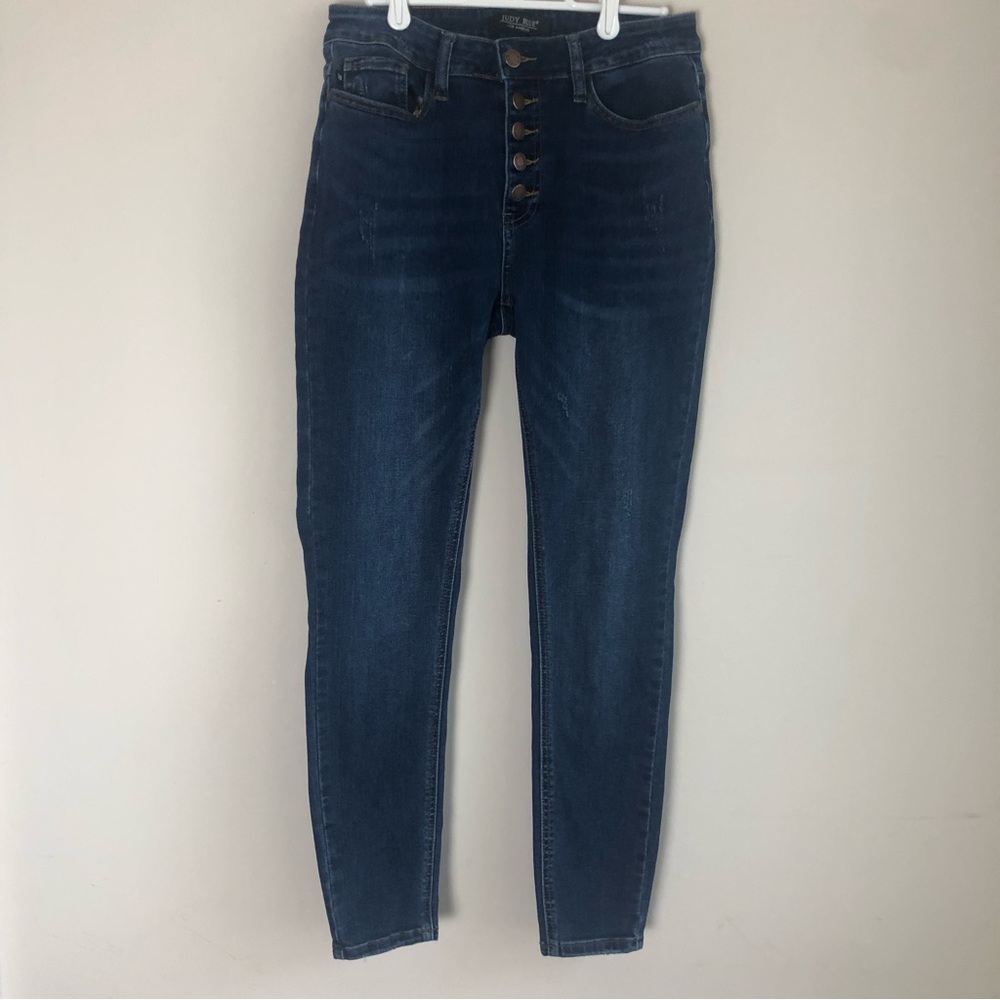 Judy Blue High Waist Skinny Button Fly Jeans Size 27